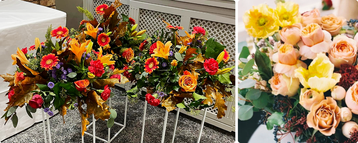 Seasonal bouquets from Flowerama Design in Minsterworth offering same-day delivery
